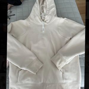 Lulu lemon hoodie cream/bone color